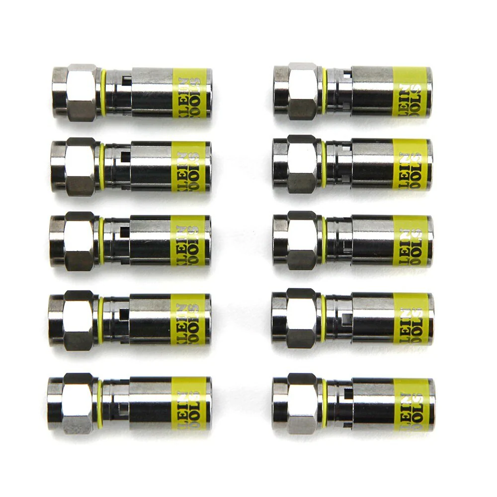 Klein Tools VDV812-606 Universal F Compression Connectors RG6/6Q 10-Pack - Image 2