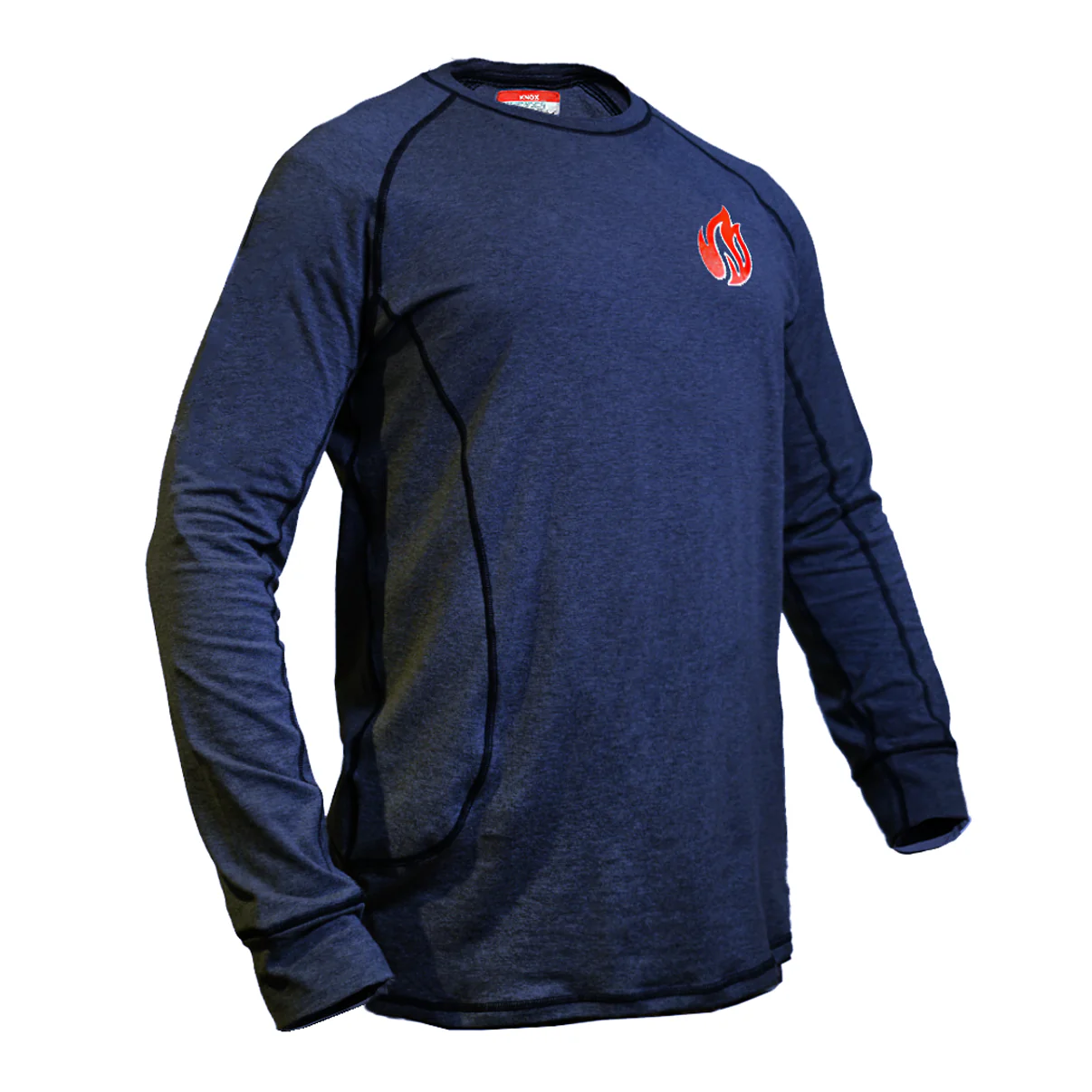 Knox FR Long Sleeve Crew Shirt - Space Blue - Image 2