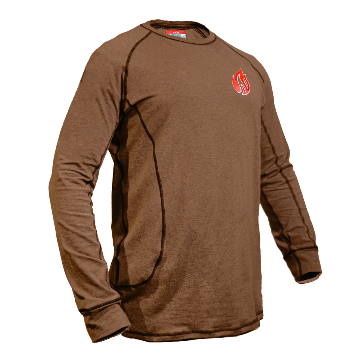 Knox FR Long Sleeve Crew Shirt - Tan - Image 2