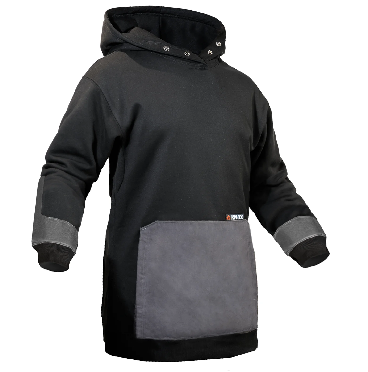 Knox Renegade FR Premium Work Hoodie Black/Gray - Image 2