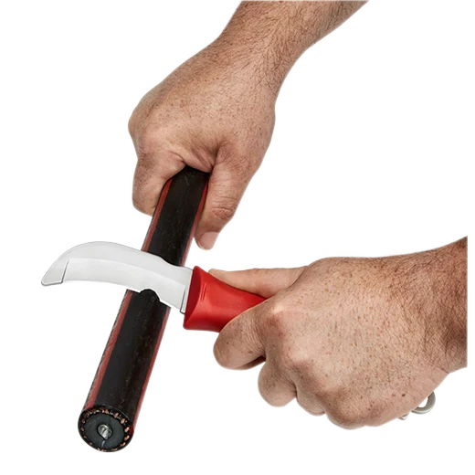 Lineman’s Blunt Tip Hawkbill Knife w/ STICKWORK 3in1 Ring - Image 4