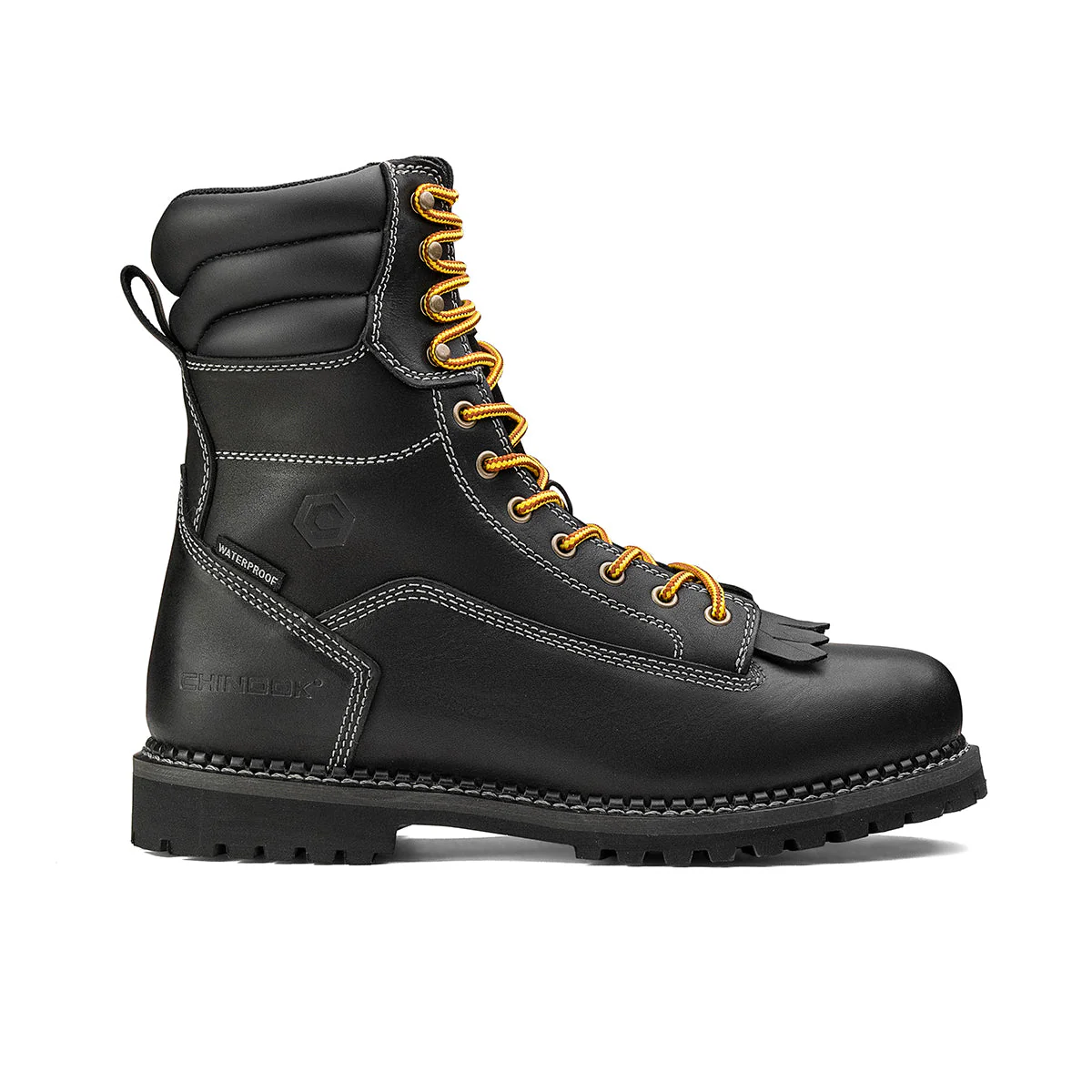 Logger 8” Men’s Waterproof Work Boot for Men - Black - Image 6