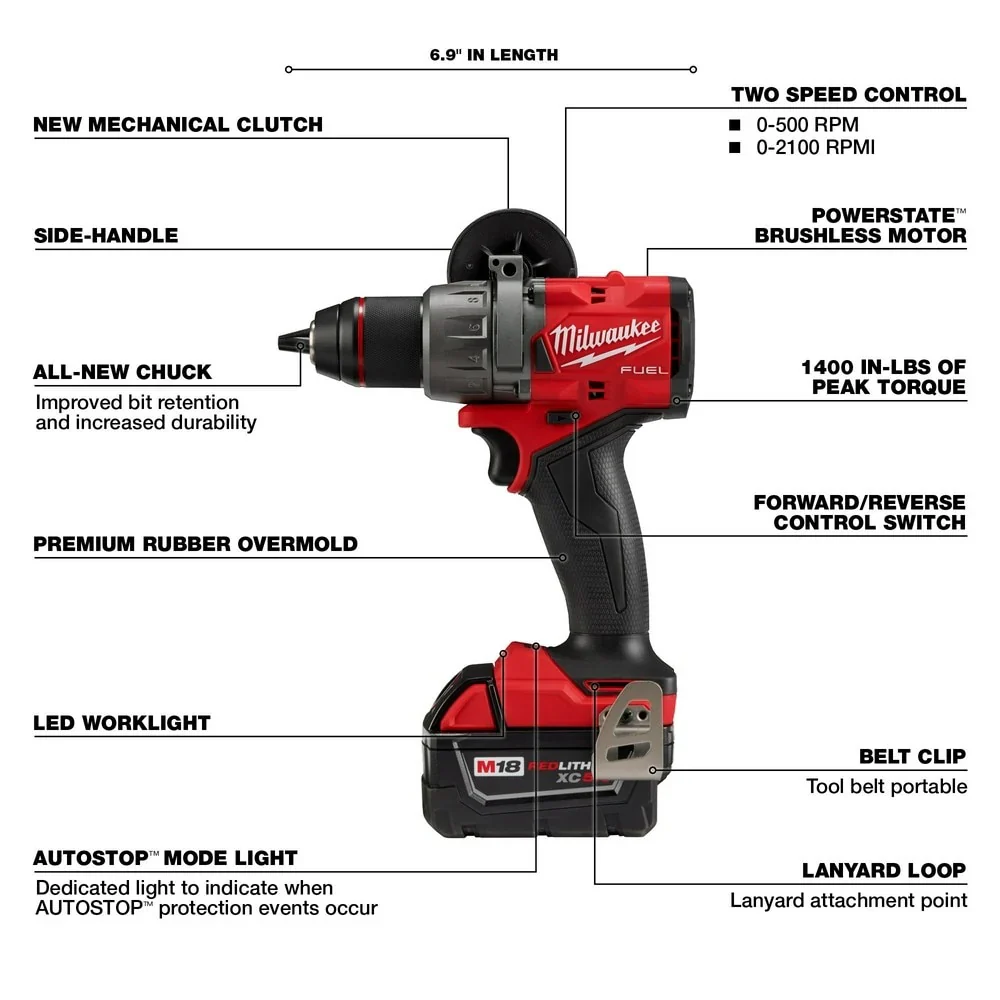 M18 FUEL 1/2" Drill/Driver Kit - Image 3