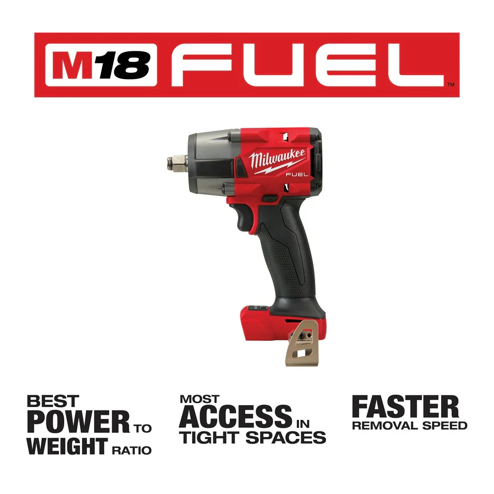 M18 FUEL 1/2" Mid-Torque Impact Wrench w/ Pin Detent (Tool Only) - Image 3