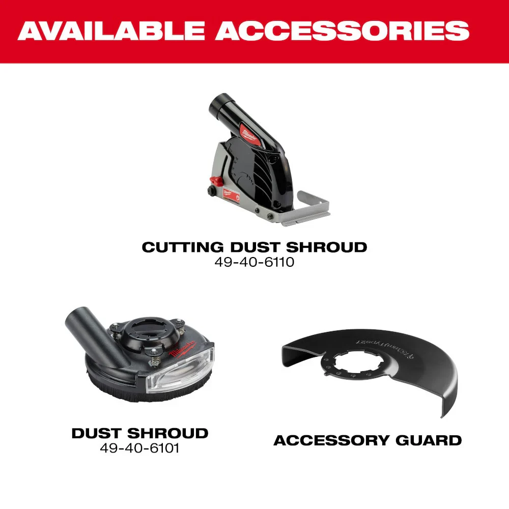 M18 FUEL 4-1/2"-6" Braking Grinder, Paddle Switch - Image 10