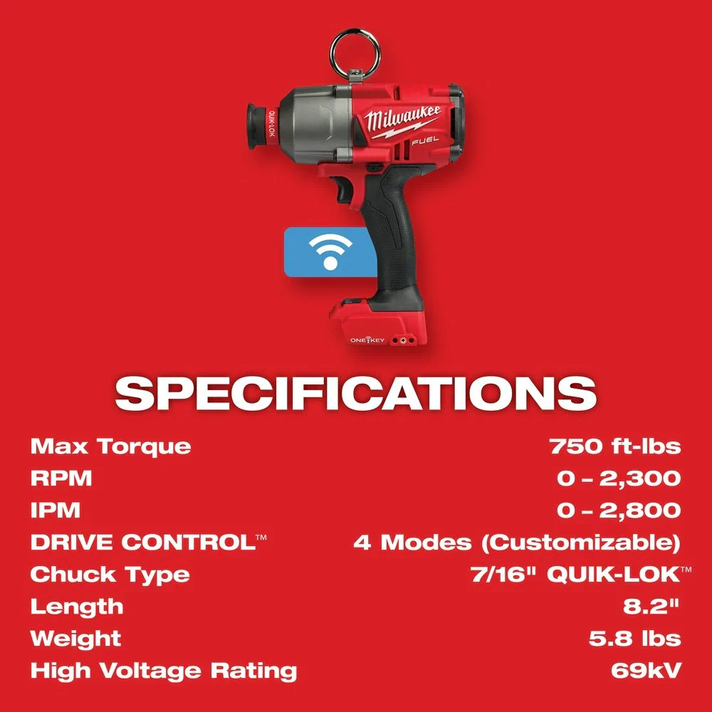 M18 FUEL 7/16 Hex Utility HTIW w/ ONE-KEY (Tool Only) - Image 12