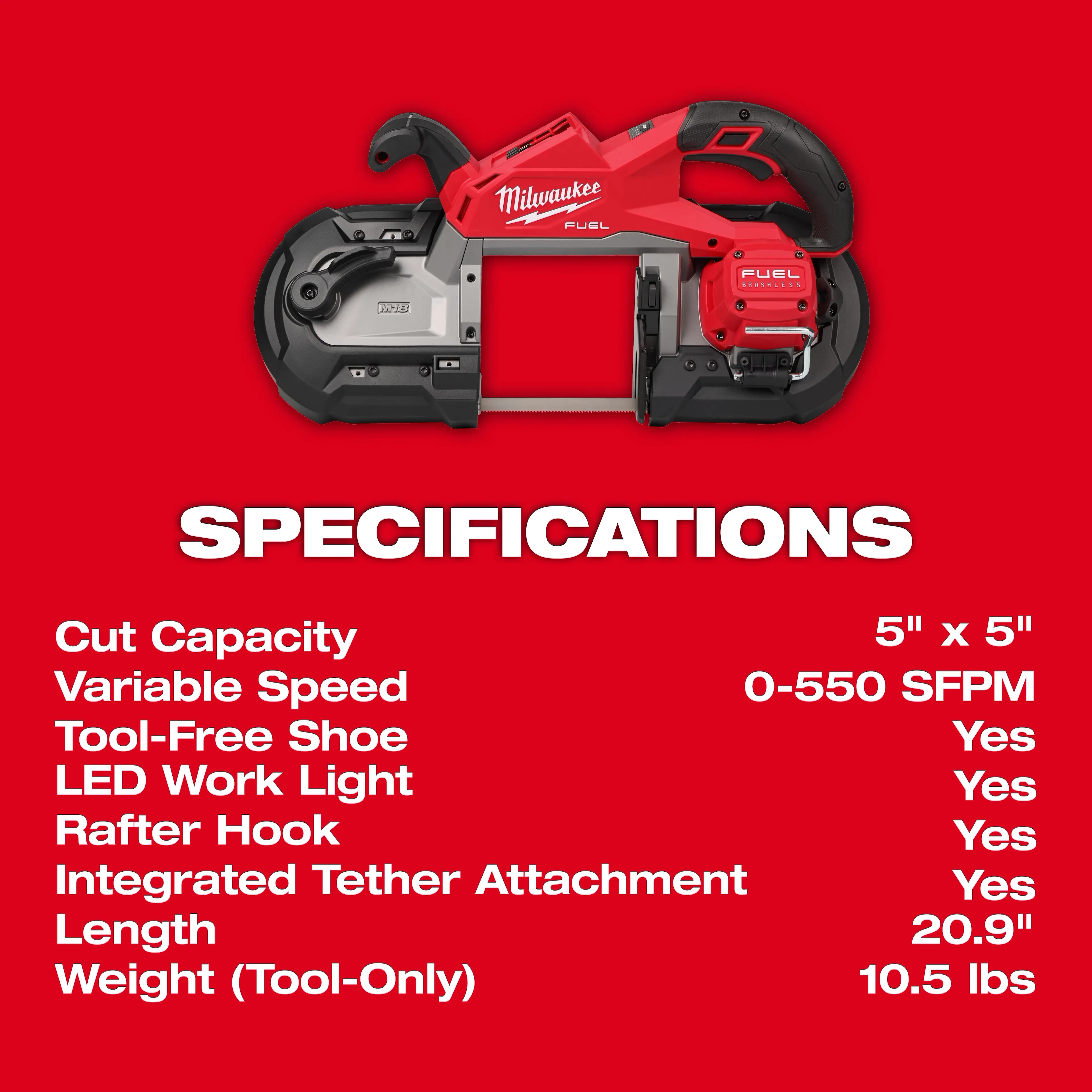 M18 FUEL Deep Cut Band Saw - Image 6