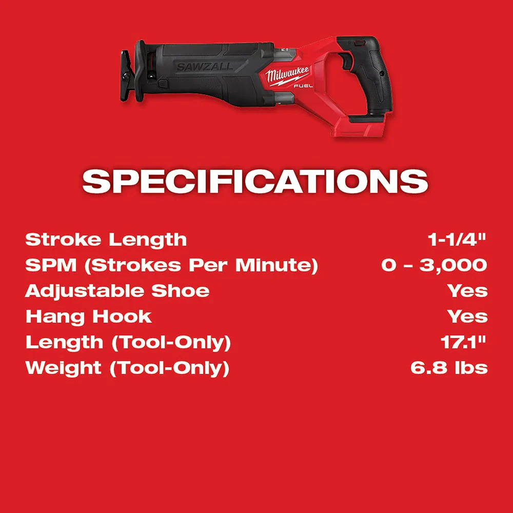 M18 FUEL  SAWZALL  Recip Saw - Image 7