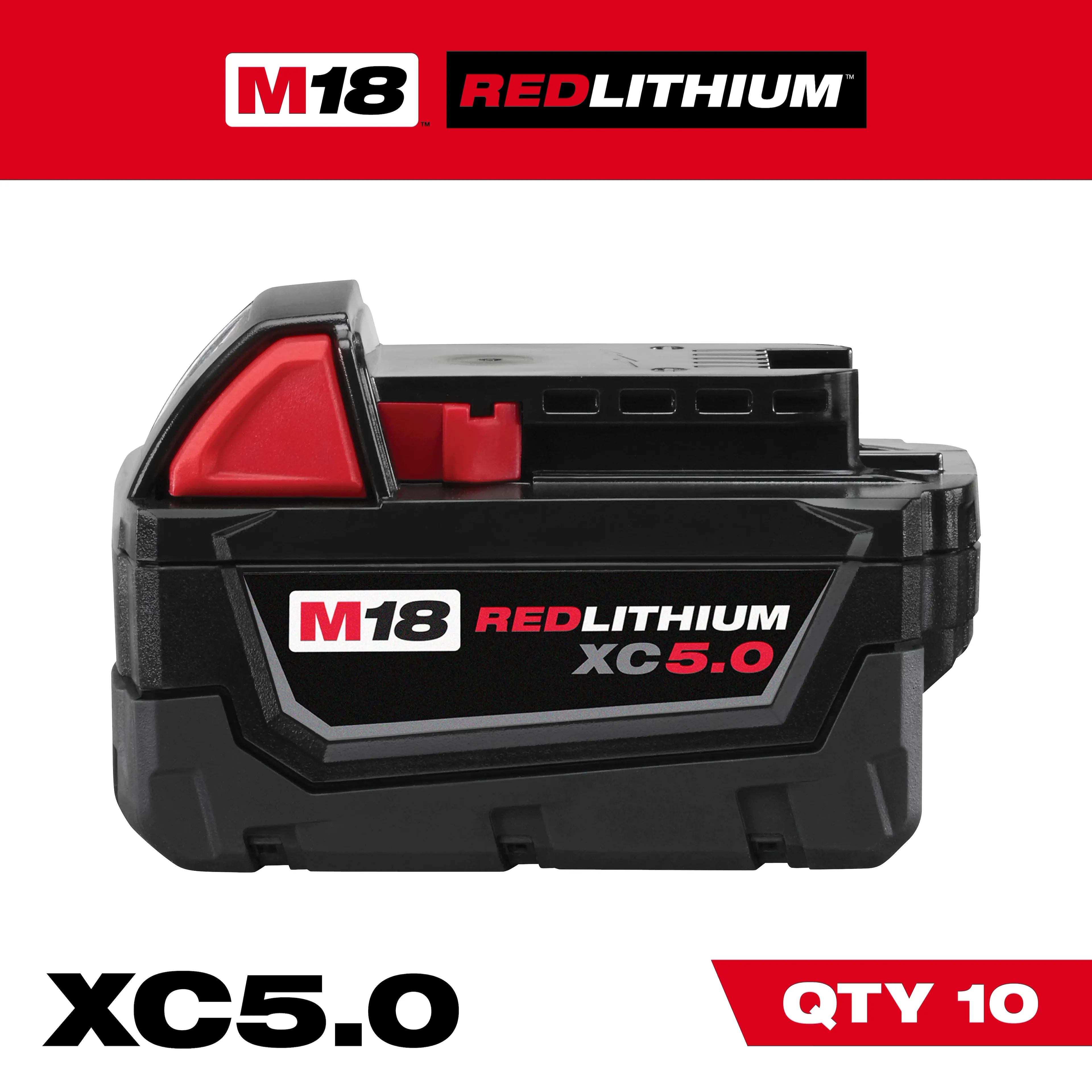 M18 REDLITHIUM™ XC5.0 Extended Capacity Battery (10 Pk)