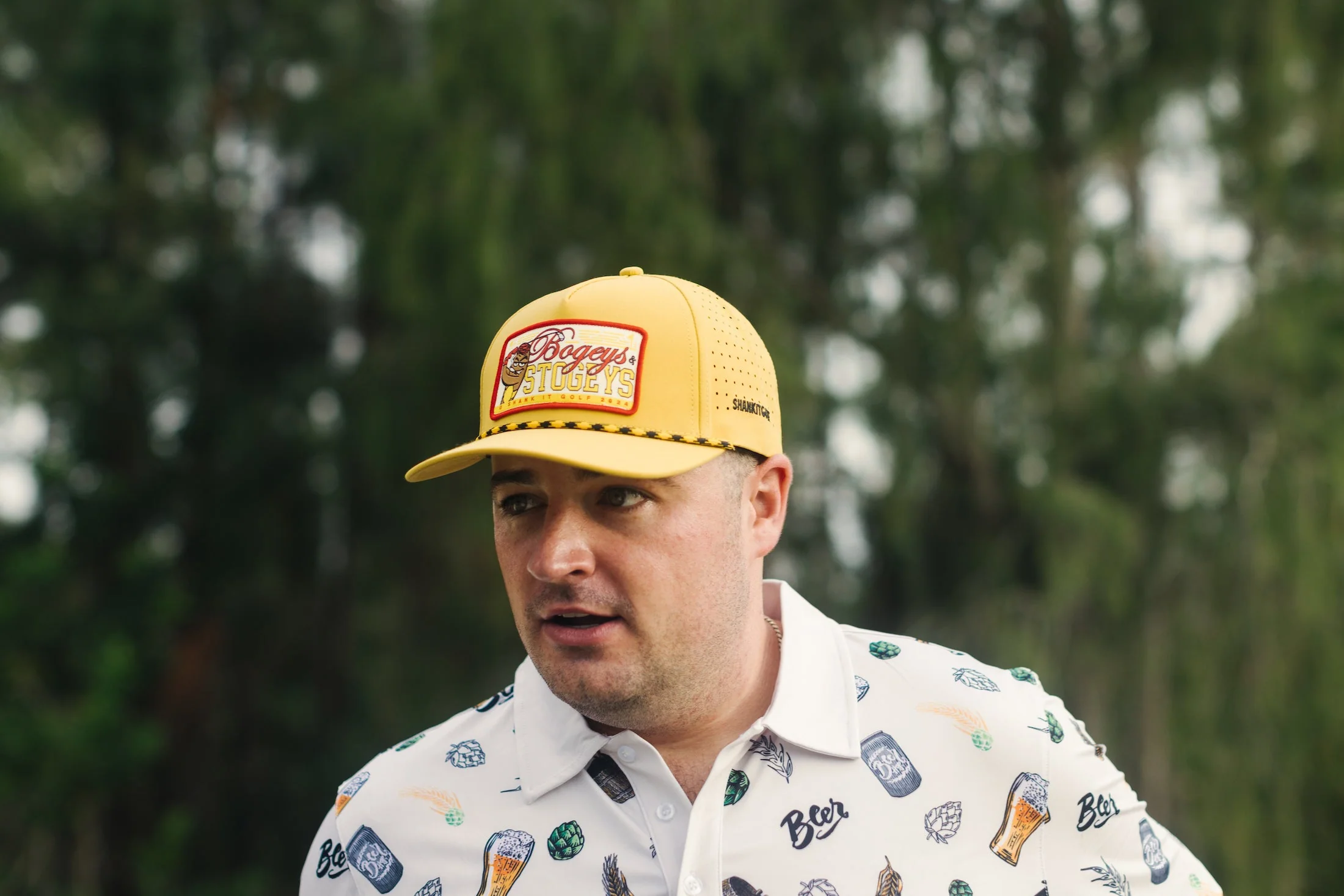 Mustard Bogeys and Stogies Rope Golf Hat - Image 2