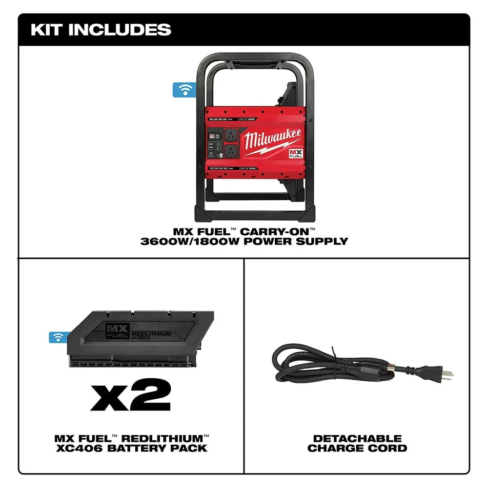 MX FUEL CARRY-ON 3600W/1800W Power Supply Kit - Image 2