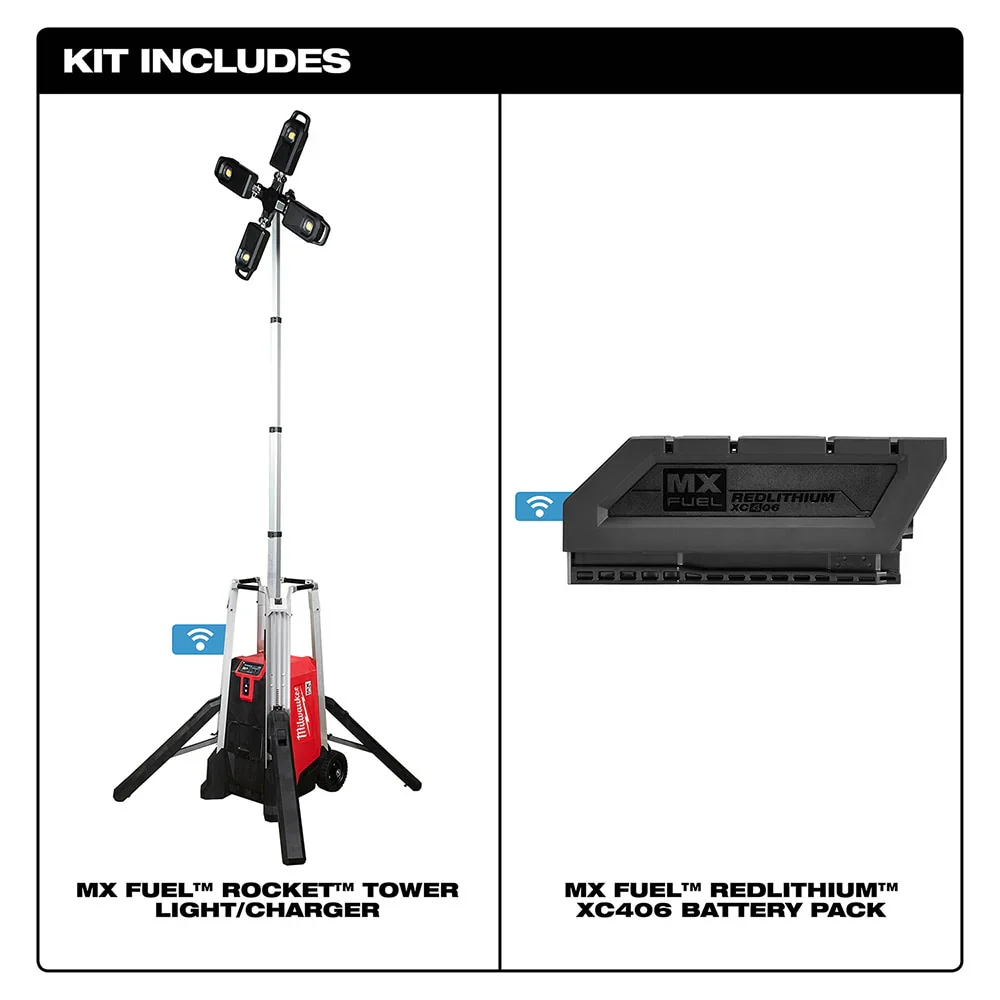 MX FUEL ROCKET Tower Light/Charger Kit - Image 8