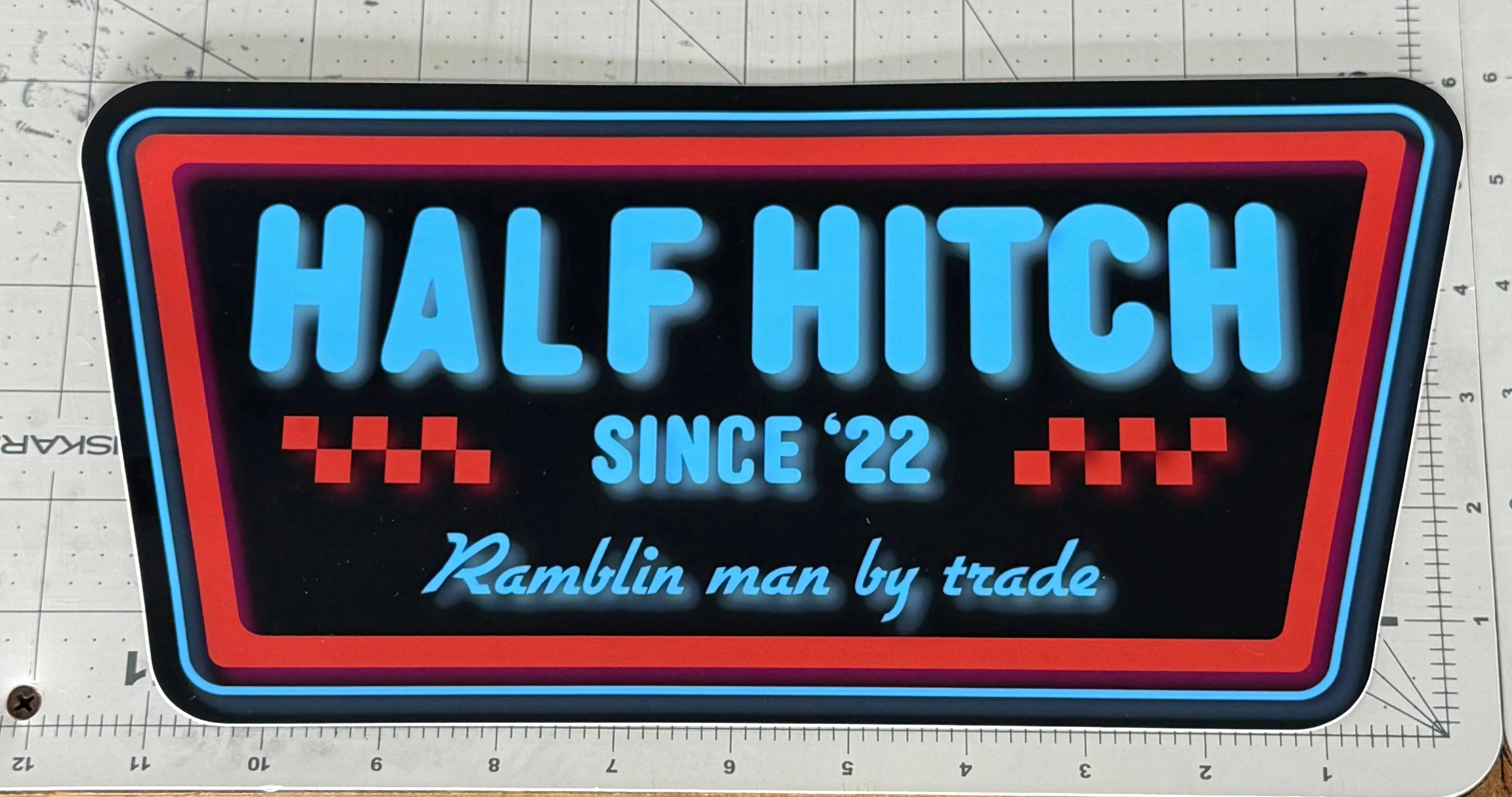 Neon Half Hitch Sticker - Image 3