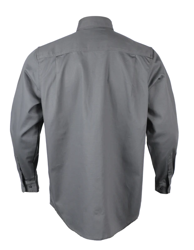 NKE FR SHIELD WORK BUTTON SHIRT - GREY - Image 3
