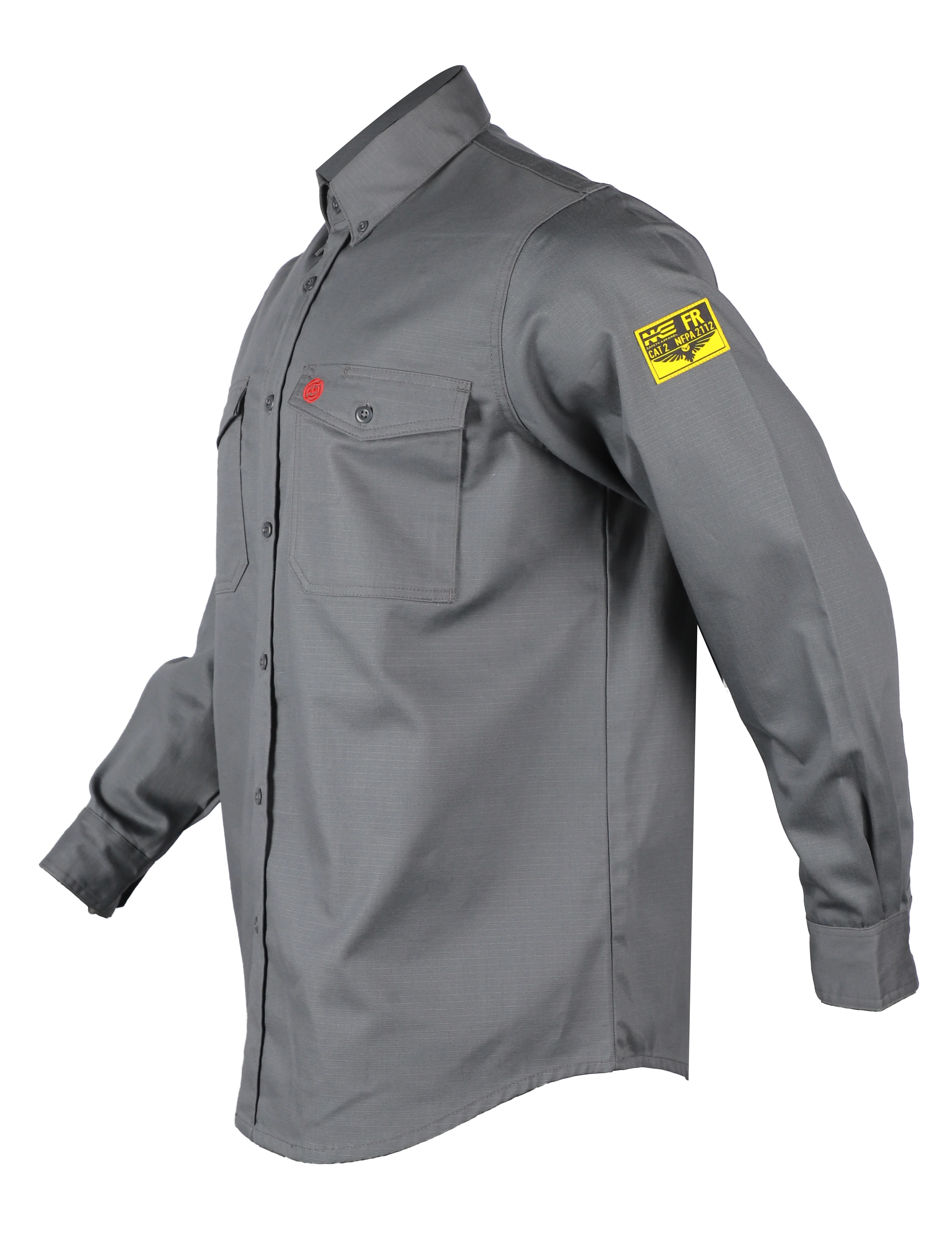 NKE FR SHIELD WORK BUTTON SHIRT - GREY - Image 4