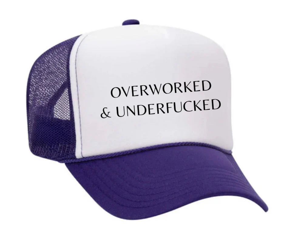 Overworked Trucker Hat - Image 6