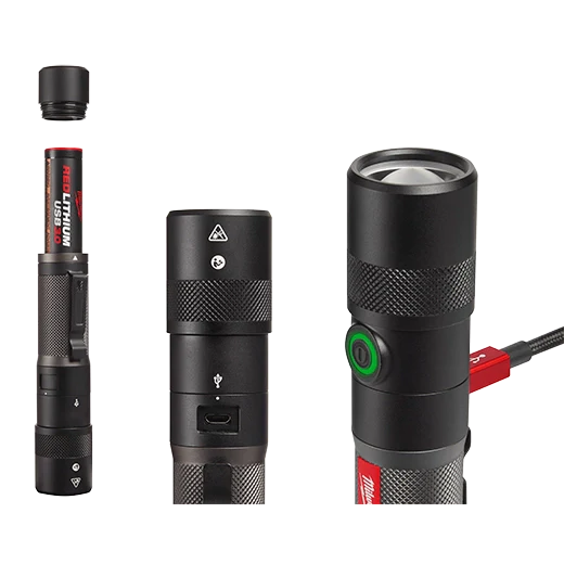 REDLITHIUM USB 1100L Twist Focus Flashlight - Image 3
