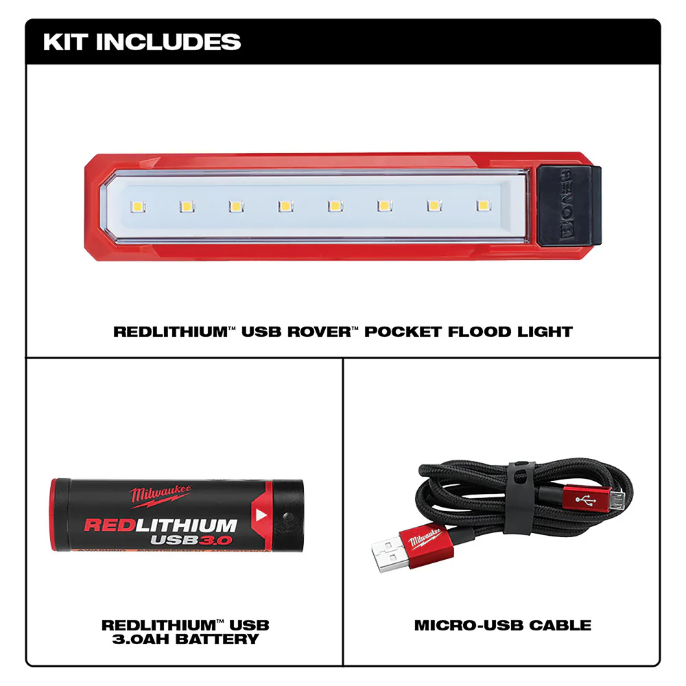 REDLITHIUM USB ROVER Pocket Flood Light - Image 3