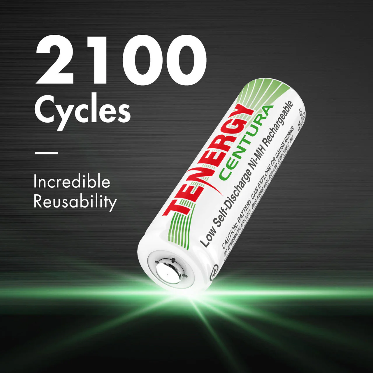 Tenergy AA Centura NiMH Rechargeable Battery - 4 Pack - Image 2
