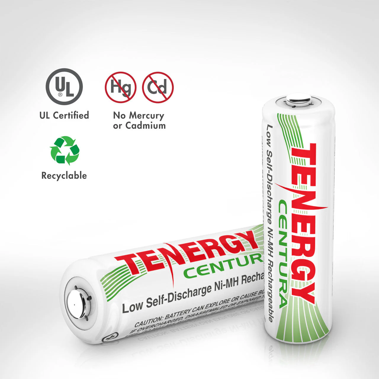 Tenergy AA Centura NiMH Rechargeable Battery - 4 Pack - Image 4