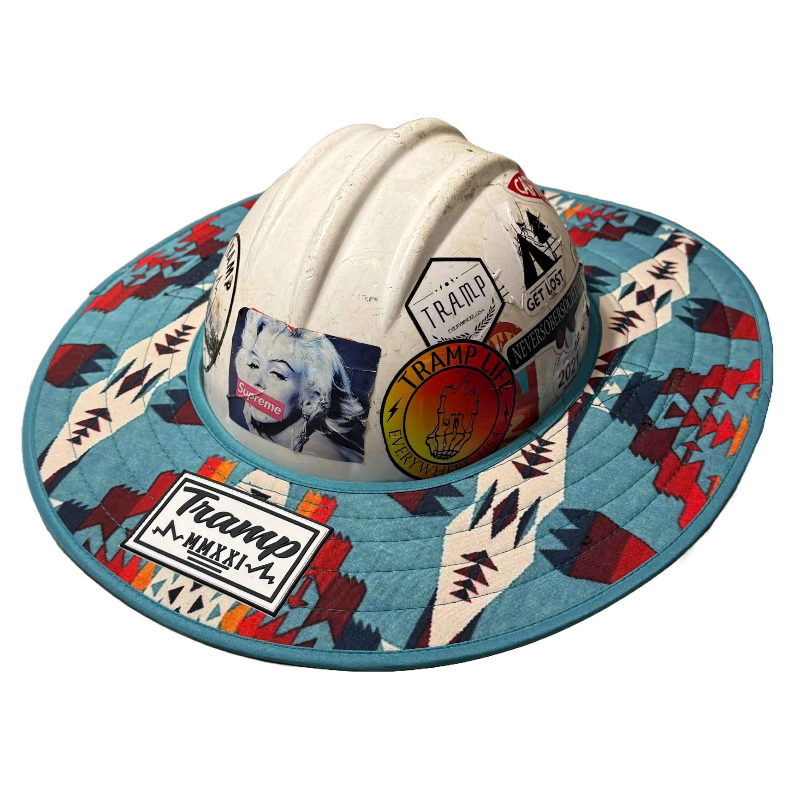 Turquoise Regular Hard Hat Sun Shade