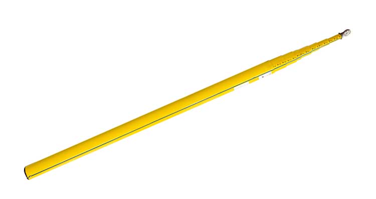 Utility Solutions 35' BLUE STRIPE Measuring Stick - USTS-035-EM